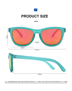 Trẻ em Shades New Arrival phổ biến sinh thái thân thiện BPA-free PC khung màu phân cực trẻ em Kính mát 2024 - Product Image 6