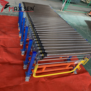 Gran oferta Maxsen, camión contenedor flexible motorizado fácilmente extensible y cerrable, transportador de rodillos de carga de descarga