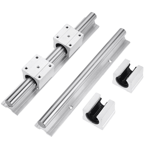 SBR16 16mm carril lineal de longitud 600mm de guía lineal con 2pcs SBR16UU rodamiento lineal cnc router parte