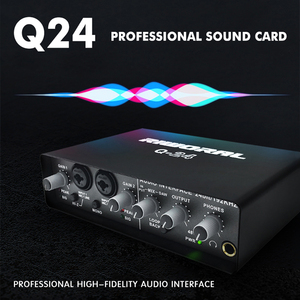 Tarjeta de sonido de alta precisión de procesamiento de sonido interfaz de tarjeta de sonido de audio grabación de estudio USB - Product Image 3