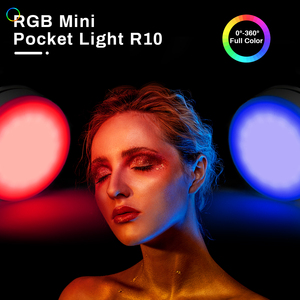 Yaratıcı Video kamera ışık RGB fotoğraf ışık App kontrolü ile, tam renkli yuvarlak taşınabilir ışık kamera çekim için YouTube - Product Image 3