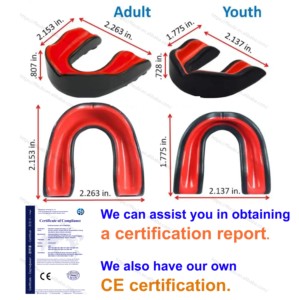 Miệng bảo vệ Mouthguard biểu tượng tùy chỉnh thể thao đấm bốc bóng đá bóng rổ MMA kẹo cao su lá chắn gumshield miệng bảo vệ - Product Image 4