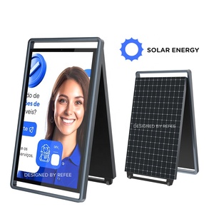 Solar betriebene wasserdichte LCD-Werbebildschirm-Player-Batterie Digital Signage für wasserdichtes Kiosk-Display im Restaurant - Product Image 1