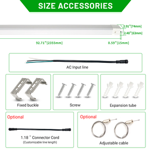 Thiết kế mới IP65 không thấm nước 8ft LED tuyến tính ánh sáng 60 Wát tri-proof Ống triproproof LED ánh sáng cho kho chiếu sáng - Product Image 5