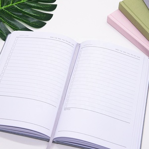 Diario de tela de lino diario 2025 diario planificador de tela cuaderno con relieve dorado - Product Image 3