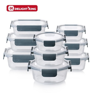 Fiambrera Rectangular de vidrio hermético, contenedores de alimentos con sello TPE nuevo, no desmontables, para almacenamiento de alimentos - Product Image 6