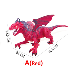Biggest Infrared Remote Control 4 Foots Walking Fast Spray Dinosaur <strong>Toy</strong> with Light Music Head wings Body Swing for Kids - Product Image 5