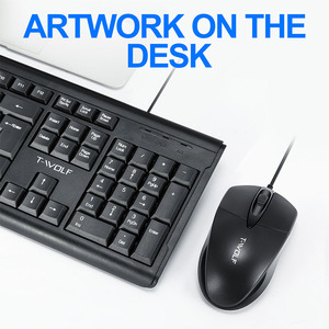 TF500 Useful Business <strong>Keyboard</strong> Wired Office <strong>Keyboard</strong> and Mouse Combo for <strong>Computer</strong>