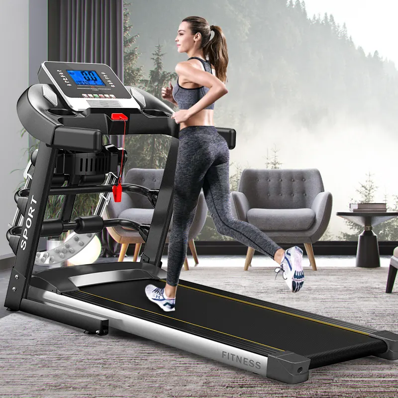 Folding Electric Treadmill KW380 3.5 Blue Led Single or Multi Function Commercial Treadmill
