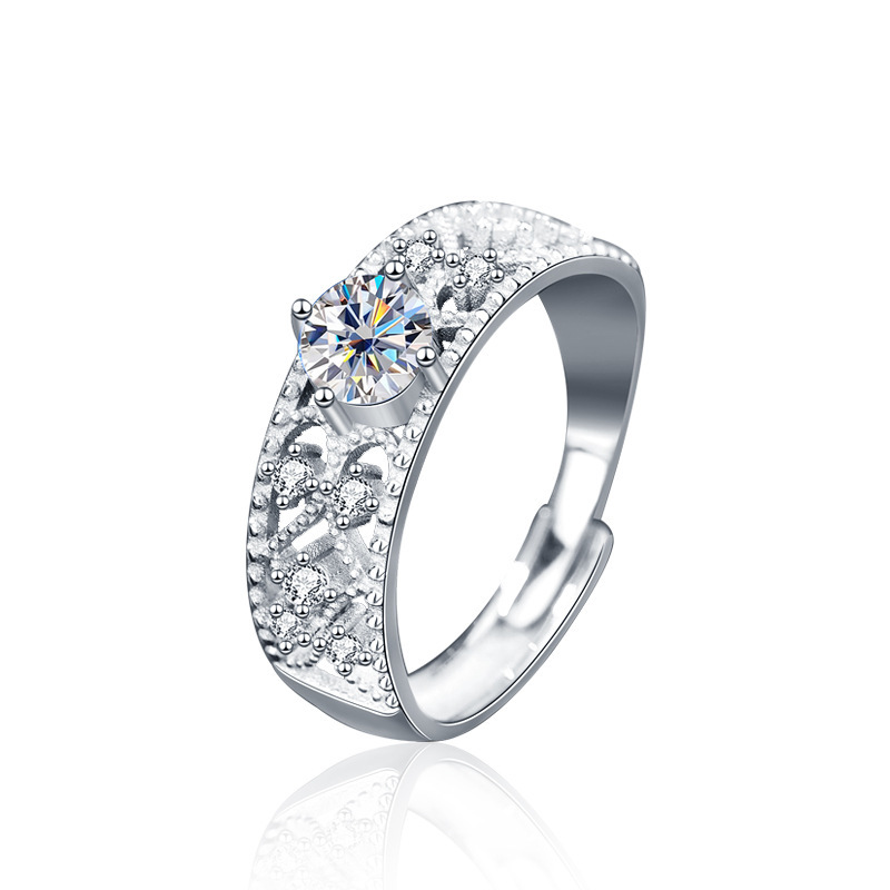 0.5CT Moissanite-White gold