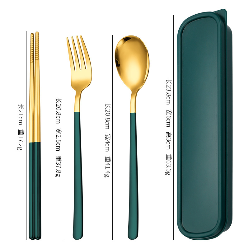 Set di gold-3pcs verdi
