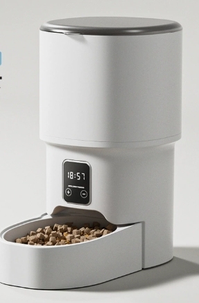 Botón básico de temporización de grano blanco.