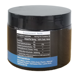 Spor araştırma kreatin monohidrat kazanç yalın kas performans ve mukavemet kreatin monohidrat gummies geliştirmek - Product Image 6