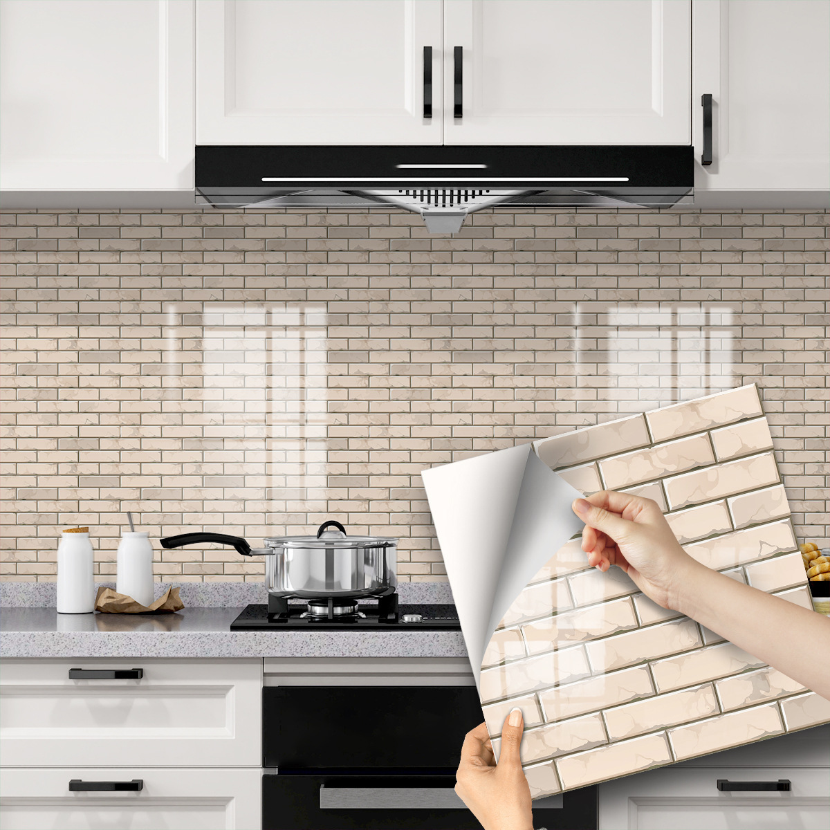 Beige brick pattern