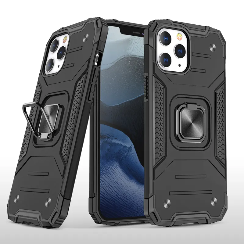 Shockproof Armor Phone Case untuk iPhone 13 Pro Max Case dengan Holder Stand Phone Case untuk iPhone 11 12 13 14 Promax Cover Belakang