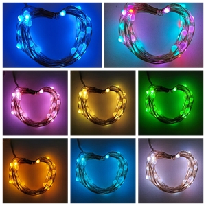 Питаемые через USB порт контроль пикселей RGB сикро СИД свет Многофункциональный медный провод, осветительная гирлянда, с пультом дистанционного управления - Product Image 2