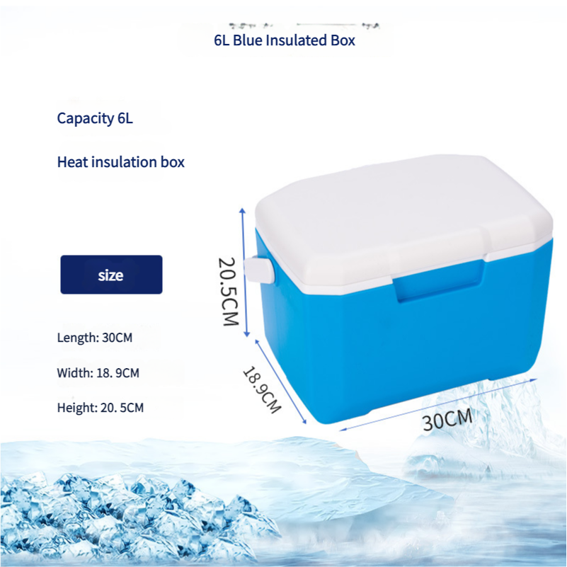 6L สีขาว + กล่องน้ำแข็ง150มล. * 1 + ก้อนน้ำแข็ง * 5