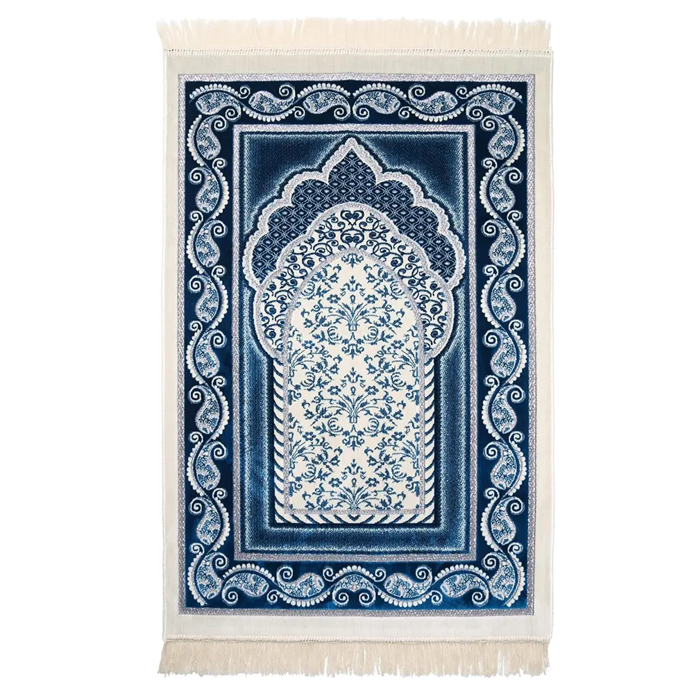 Grote Ramadan Geschenken Moslim Duurzaam Polyester Draagbare Mat Islamitische Fluwelen Gebedskleden