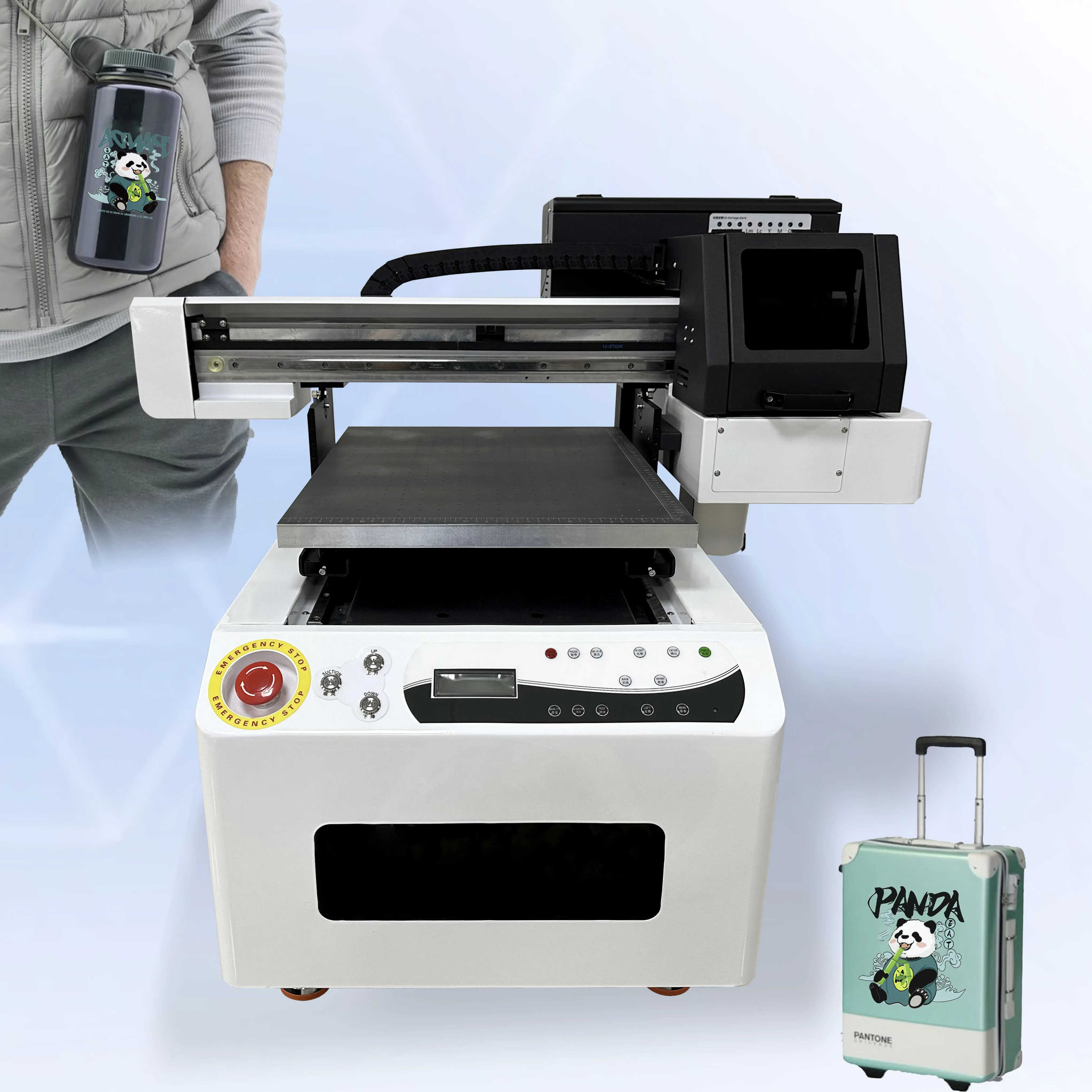 Профессиональная 3D-печатная машина A1 90*60 см, размер XP600 i3200, широкая кружка, сувенирный Ультрафиолетовый вращающийся планшетный принтер UV