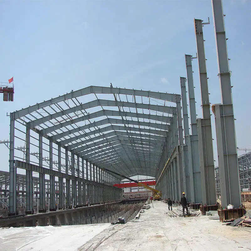 Edificio de estructura de acero prefabricado moderno, almacén prefabricado/taller/hangar de avión/material de construcción de oficina