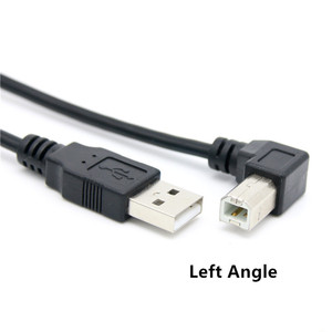 长度定制90度Usb A公到上下左右角型B公usb 2.0打印机电缆 - Product Image 5
