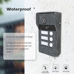 Timbre de vídeo inteligente con cámara de puerta a color, bloqueo de liberación o puerta remota a través de la aplicación, monitor, sistema de videoportero - Product Image 2