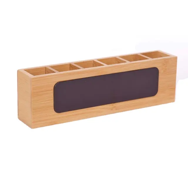 JUNJI Magnet Bamboo Essential Oil Display Home Decor Wood Essential Oil Box con magnete