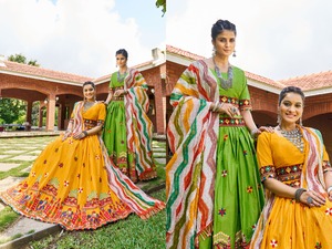 ชุดคอลเลกชั่น navratri chaniya choli และ lehenga choli สำหรับผู้หญิงชุดปาร์ตี้ - Product Image 6