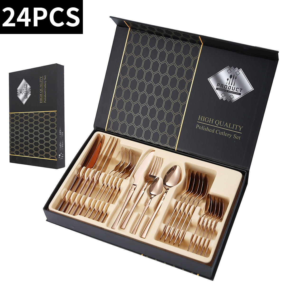 ชุดเครื่องเงิน 24 ชิ้น (กล่องงานฝีมือ)