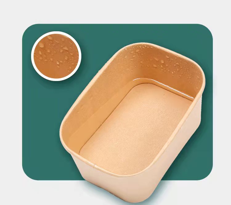Kraft Rectangular Bowl + No lid