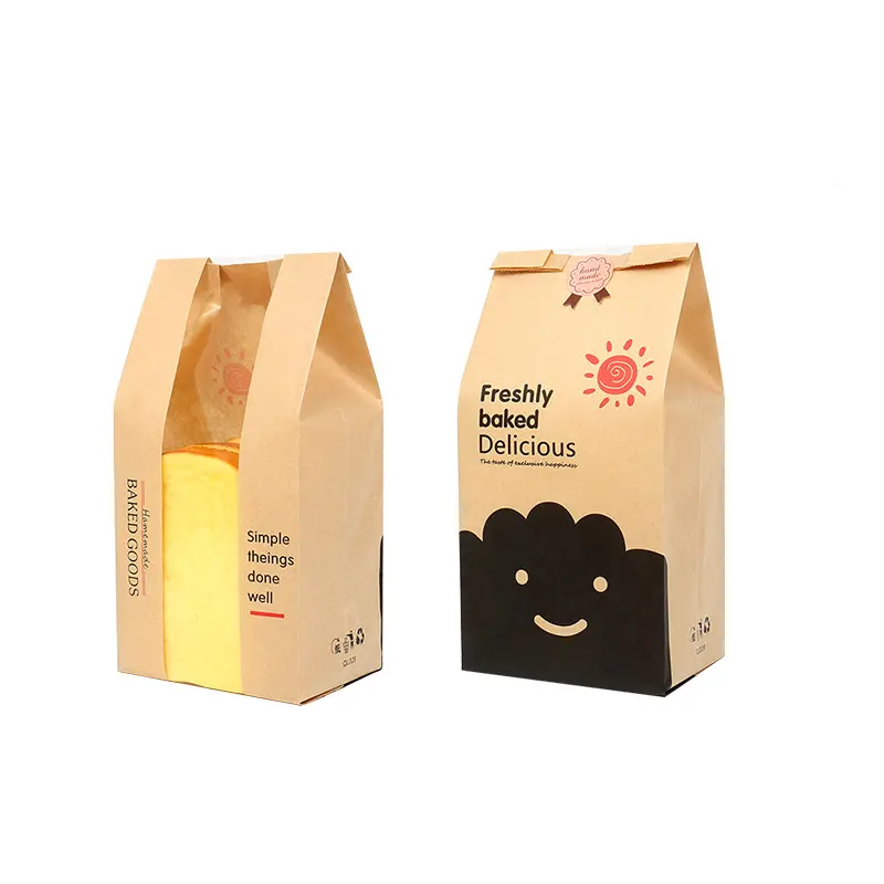 Gıda atıştırmalık paketi fırın balmumu gres yağ Proofblackccoffee Bagstoast kağıt Kraft Paper1kg 500g 250250gravür baskı şeker torbaları