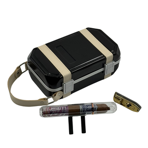 Nhà Máy Bán Buôn Artefactos Nvedades <span class=keywords><strong>2025</strong></span> Du Lịch Da Cigar Phụ Kiện Humidor Trường Hợp Da Cigar Hộp Nhựa Cho Gửi Quà Tặng - Product Image 2