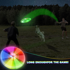 Multi Color Outdoor Glow Light up Frizbee <strong>Pe</strong> 175g Soft Plastic Game Sports Ultimate Led Dog Custom Flying Disc Golf - Product Image 4