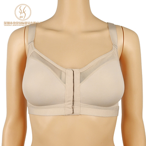 מגרש מלאי מלוכד מוצק בגודל פלוס ללא זעזועים עמיד למים אימון צלב ללא גב חזיית ספורט - Product Image 6