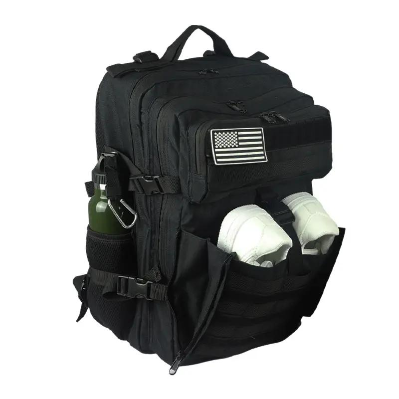 Wholesale New Mountaineering Oxford Bag Tactical Stock Outdoor Custom Sports Backpacks with Compartment for Shoes