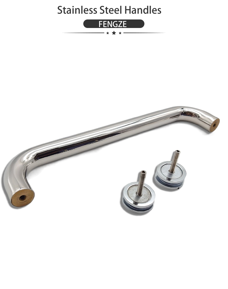 High Quality Suppliers Stainless Steel Pull Glass Door Handle Commercial Glass Door Pull Handles