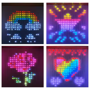 Luce fatata per tenda a 400LED per il controllo intelligente del modello di testo di modifica della luce della stringa di colore cambiante RGB - Product Image 4
