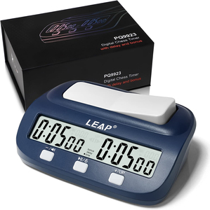 Timer digitale per il gioco da tavolo degli scacchi semplice da usare orologio da scacchi portatile colorato con conto alla rovescia automatico del conteggio dei bonus - Product Image 1