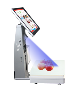 POS-Systeme Registrier kasse mit AI-Waage Checkout Scale Machine mit bewölktem Online-Android-Software programm für den Einzelhandel