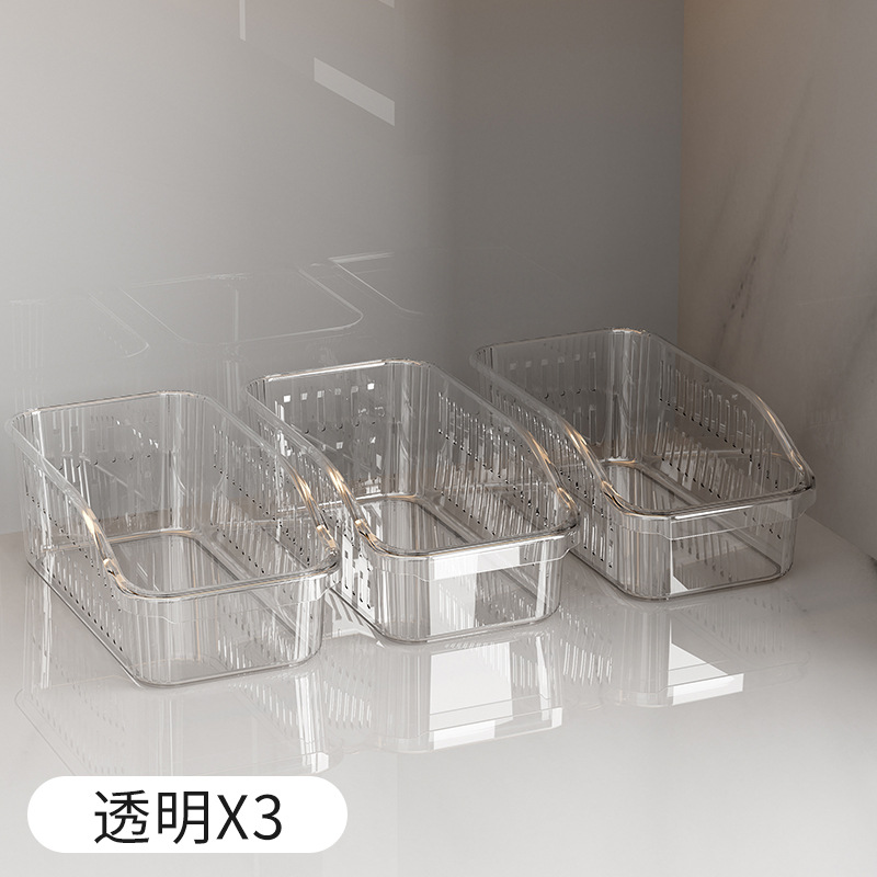 Transparent three-pack