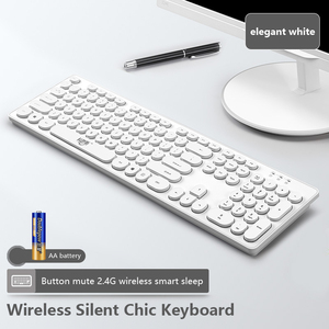 Punk Gaming Slim Wireless <strong>Keyboard</strong> and Mouse Set Silent <strong>Computer</strong> Notebook Accessory with Office Features for Girls - Product Image 5