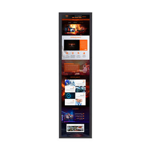 Pantalla de barra Android estirada de 35,9 pulgadas de ancho, Sensor de movimiento de montaje en pared, tira de Led Android 11, pantalla de barra LCD inteligente