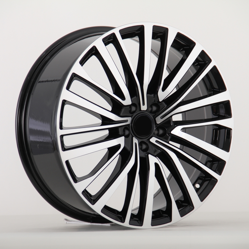 Black with machined face