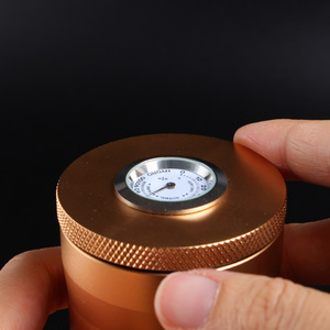 หลอดกล่องซิการ์อลูมิเนียมกันกลิ่น,โลโก้ที่กำหนดเอง Humidor เดินทางด้วยไฮโกรมิเตอร์