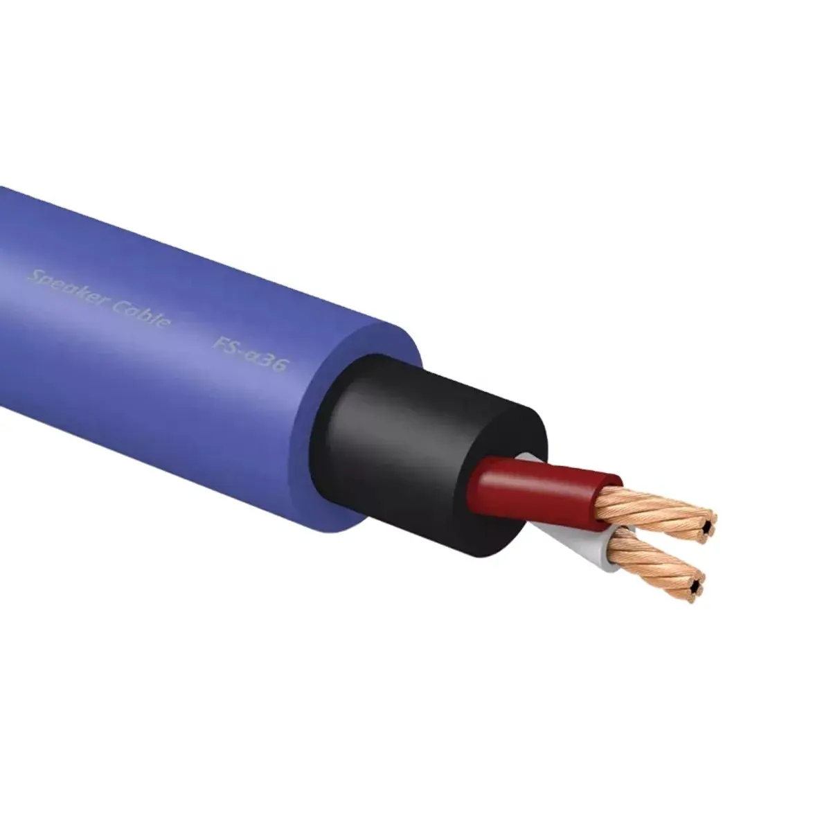 FS-36 # Акустический кабель йиво xssh аудио hi-fi Alpha Series Высокое качество DIY 13 мм 2 ядра OCC 4N Чистый медный провод диктора шнур Кабели