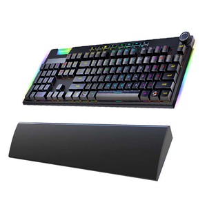 ESGAMING Custom Logo 104 Keys RGB Backlit Compact <strong>Keyboard</strong> Waterproof <strong>Computer</strong> Mechanical Gaming <strong>Keyboard</strong> with Wrist Rest - Product Image 5