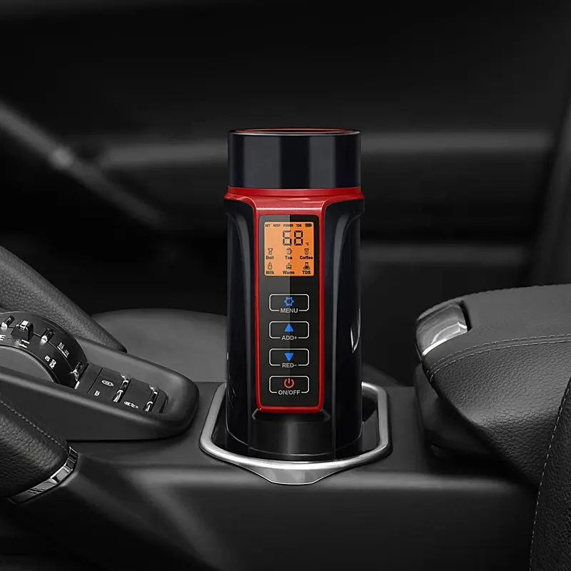 Auto liefert intelligente Wasser flasche 380ml elektrisch beheizte Reise Kaffeetasse 12V ~ 24V elektrische Heizung Wasserkocher Smart Car Heizung