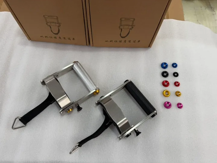Silver Aluminum alloy handle Red
