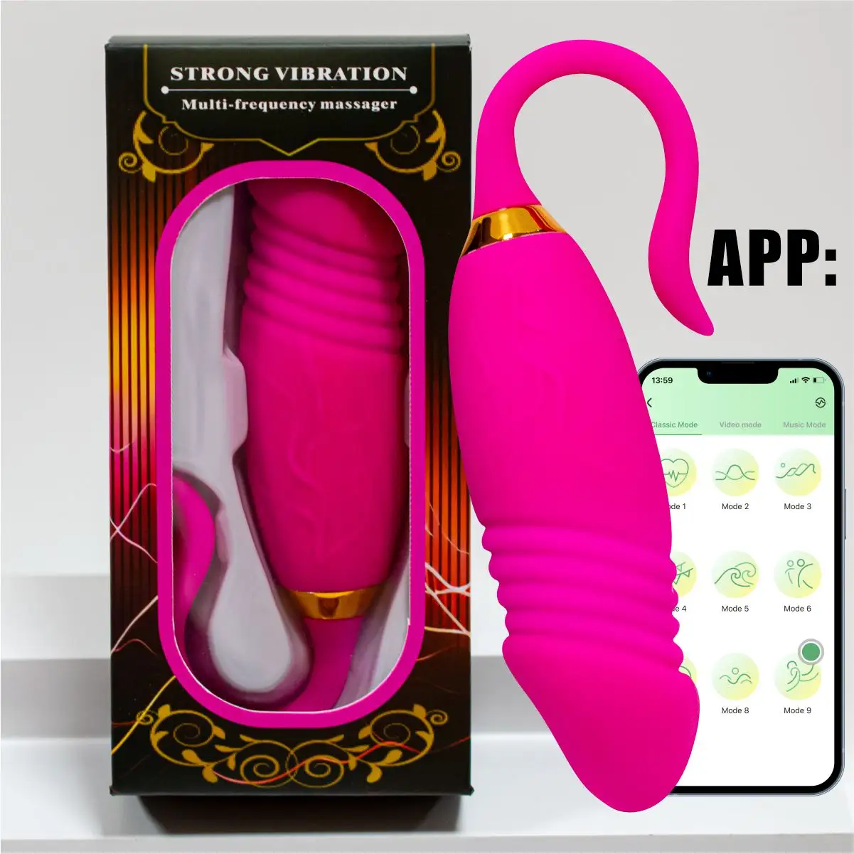 Vibrador anal telescópico para mulheres, aplicativo anal com controle remoto sem fio, brinquedo sexual para mulheres, vibrador anal, massageador de próstata, para abdominais