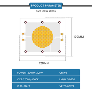 ชิป LED 75V 85V 2700K/6500K 1200W + 1200W สี Bi - Product Image 2